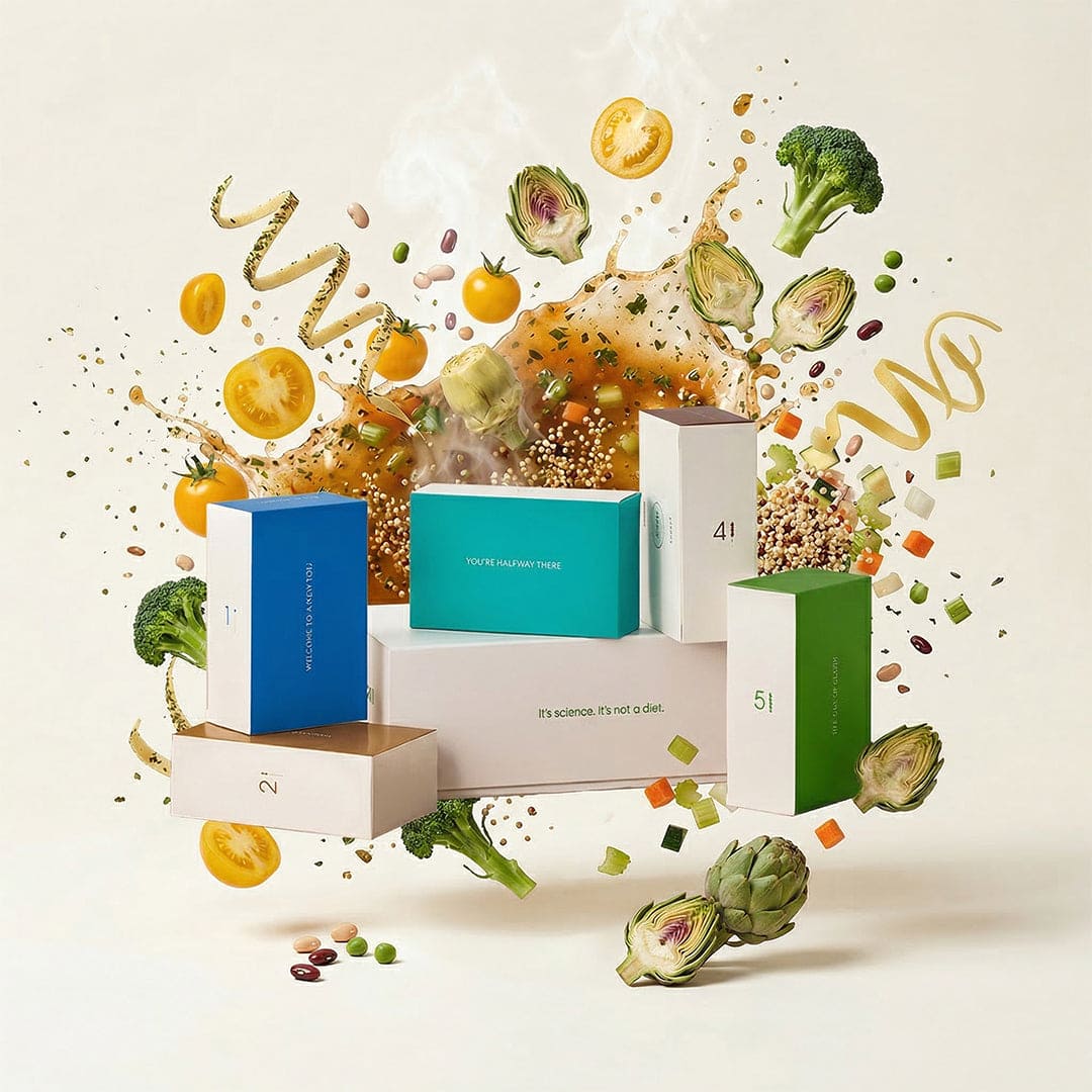 ProLon® Kit Dieta Mima Digiuno programma 5 giorni digiuno prolungato alimenti vegetali made in Italy benessere metabolico perdita peso ringiovanimento pelle sana